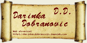 Darinka Dobranović vizit kartica